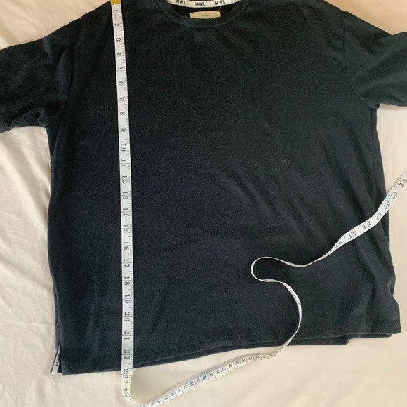 Madewell MWL Black T-Shirt Top Size XS - Minimalist Style - Picture 7 of 8
